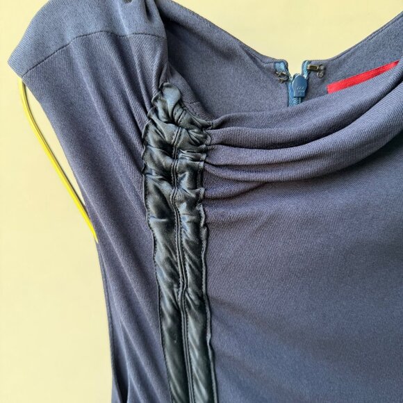 Sies Marjan Drapiertes Midi Dress in Blue Women’s Size 4 - Picture 7 of 8